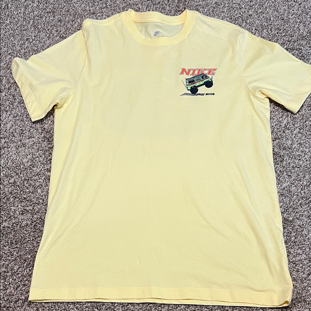 Nike Yellow Short Sleeve Tee with Graphic